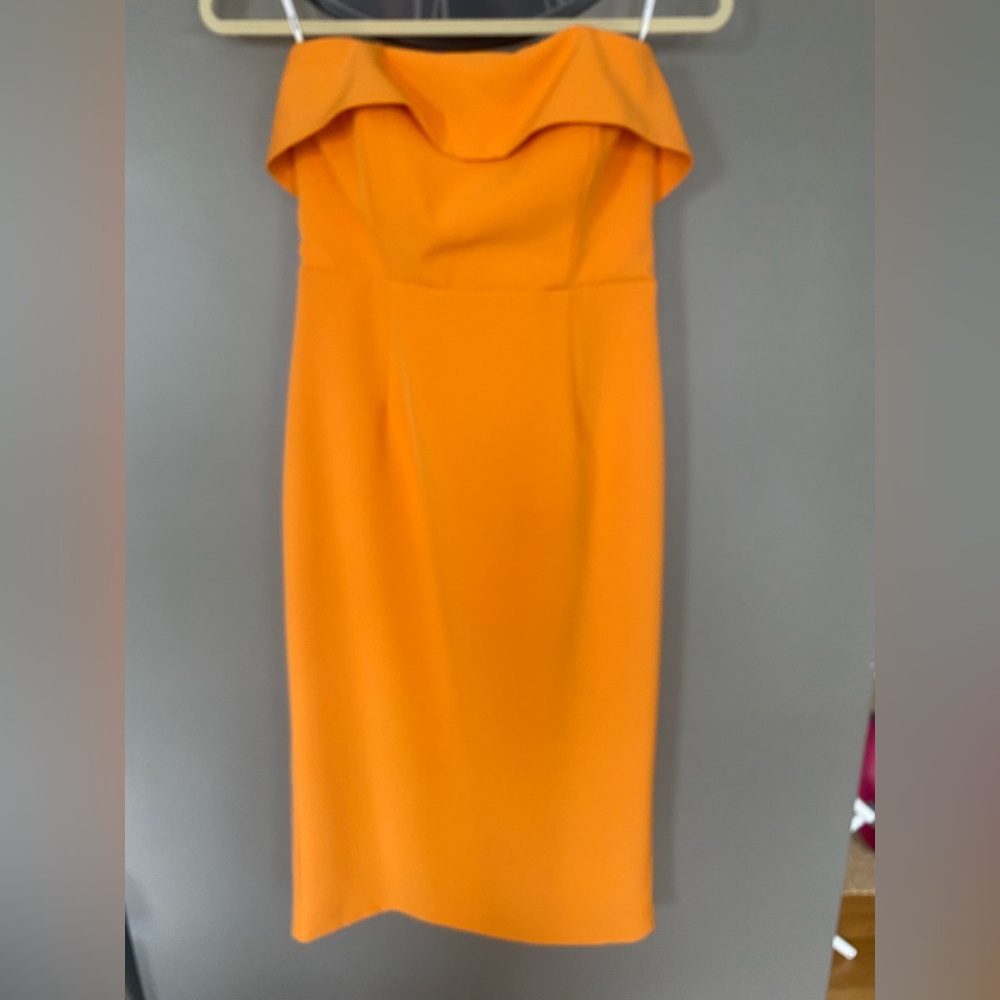 Bardot Georgia Strapless Orange Dress